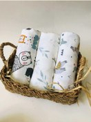 Resim 2 Adet Çok Amaçlı Müslin Örtü Çok Renkli 