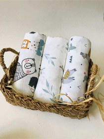 Resim 2 Adet Çok Amaçlı Müslin Örtü Çok Renkli 