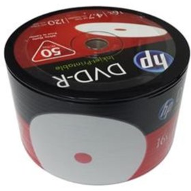 Resim HP DVD-R 4,7gb-120min 16x 50 li Shrink Printable 