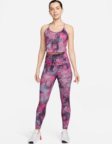 Resim Nike Mor Kadın Sporcu Sütyeni DV9866-665 W NK ONE DF CRP TANK AOP 