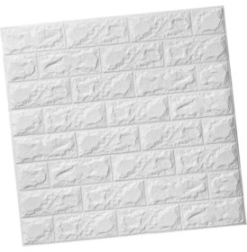 Resim 3D Tuğla Desenli Kendinden Yapışkanlı Duvar Paneli 58X38 cm 