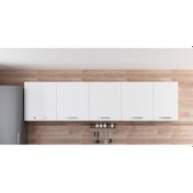 Resim Minar 285 Cm Mutfak Dolabı Beyaz 285-B2-Üst Modül Beyaz 