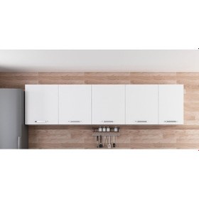 Resim Minar 285 Cm Mutfak Dolabı Beyaz 285-B2-Üst Modül Beyaz 