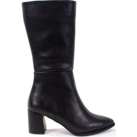 Resim Dagoster Dza07-998800 Siyah Günlük Topuklu Kadın Çizme 