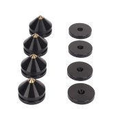 Resim Shineyee Sp2724 4 Adet Aluminyum Hoparlör Ayırıcı Ayaklı Matlar - Vibration Dürtme Azaltıcı, Ses Kalitesini Artırıcı - Cd/dvd, Amfi, Hoparlör Ve Ses Cihazları İçin Siyah 