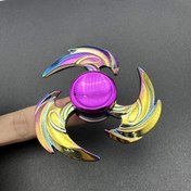 Resim 1pc Özel Alaşım Parmak Ucu Jiroskop Spinner, 14+ Yaş için EDC Odak Oyuncak, Uzun Spin Süresi Novelty Masa Oyuncak, Noel ve Doğum Günü Hediyeleri için İdeal 