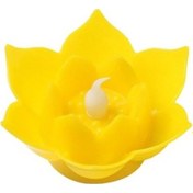 Resim Zcjb Led Lotus Lamba Yüzen Su Dilek Simülasyonu Mum Lamba Sarı-64238 