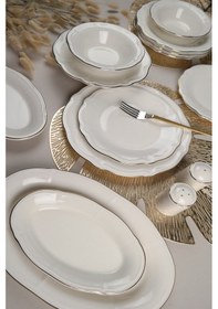 Resim Porser Altın Yaldız Fulya Yemek Takımı 12 Kişilik 53 Parça Fly53y Çok Renkli 