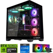 Resim Xaser Lexus X360 I7 14700F 16GB Ddr5 Ram 2tb M.2 Nvme SSD 8gb RTX5060 Ti Sıvı Soğutmalı Oyuncu Bilgisayar 
