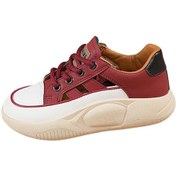 Resim Suntek Kadınlar Için Tıknaz Platform Sneakers Ayakkabılar Kırmızı 