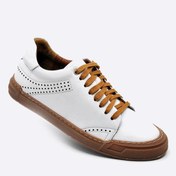 Resim Fosco Hakiki Deri Sneakers Erkek Ayakkabı Beyaz 9867 
