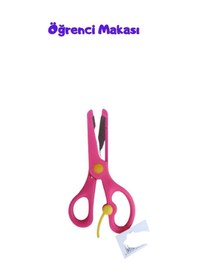 Resim Öğrenci Çocuk Okul Etkinlik Makası, Karton Resim Pembe Penbe Makas, Pink Student Scissors 