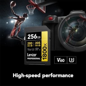 Resim Lexar Gold Serisi Profesyonel 1800x 256GB UHS-II U3 SDXC Hafıza Kartı 