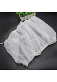 Resim Zcjb 2204 Tohum Yakalayıcı Kuş Kafesi Etek Mesh Guard-1 Kuş Kafesi Örtüsü-beyaz-74661 