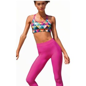 Resim Yeni Inci Fuşya Sporcu Taytı Tek Alt T148 