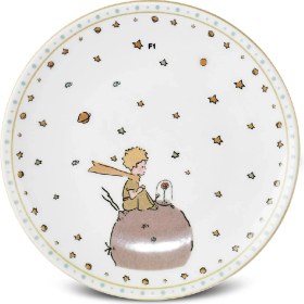 Resim Tekno Trust Yuvarlak Küçük Prens Yeni 6 Parça Seramik Pasta Seti 20 cm Modern Bpa Free Seramik 6 Parça Gri Past 