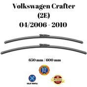 Resim Volkswagen Vw Crafter 2e 2006 2007 2008 2009 2010 Uyumlu Ön Cam Muz Tipi Silecek Süpürgesi Seti 650/600mm Silbak 