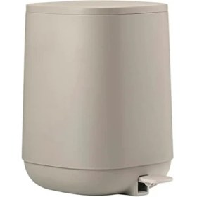Resim Time Banyo Için Çöp Kutusu, Küçük Kozmetik Kovası, Kapaklı Çöp Kutusu, Çap 20,8 Cm, Yükseklik 27,5 Cm, Kapasite 3 Litre, Beton 