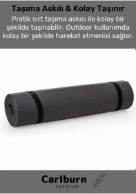 Resim Konfor Modeli Çift Taraflı Kaymaz Silinebilir Pilates Meditasyon Minderi 16 Mm Mat 