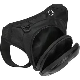 Resim Quickprep Karbon Desenli Motorcu Bacak Çantası – Su Geçirmez, Darbe Korumalı, Ayarlanabilir Kayışlı, Çok Bölmeli Motosiklet Çantası 