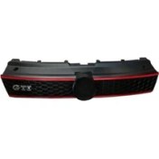 Resim BFN 2010 - 2014 Volkswagen Polo 6 Ön Panjur Siyah Kırmızı Çıtalı Gti (Bfn) (Oem NO:6R0853651RQWD) 