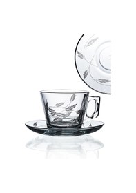 Resim Decocia 6'lı Vela Fincan Set 12 Parça 195cc Sürgün Desenli 