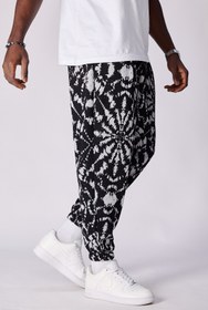 Resim Superbluemexico Unisex Jakar Desenli Pileli Şalvar Pantolon 