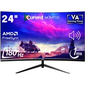 Resim IZOLY Oblivion 24" Fhd 180hz Curved R1500 Hdmı Dp Speaker Monitor 
