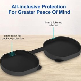 Resim NTidea PS VR2 Accessories Kit Compatible with Playstation VR2 with 2 Silicone Pad Kit Handle Grip for VR2 Sense Controller, 1 Anti-dust Cover for PS VR2 Lens, Precise Cut, Anti-Slip 