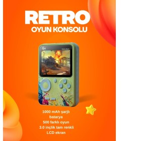 Resim Twin Store 500 Oyun Hafızalı G5 Retro Oyun Konsolu Renkli LCD Ekran ile 3.0 İnçlik Oyun Keyfi 