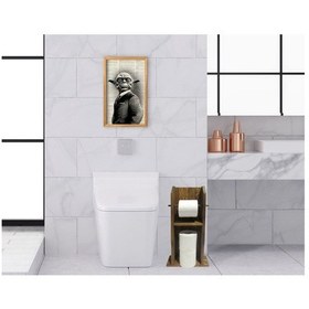 Resim Bk Home Doğal Masif Ahşap Tuvalet Kağıtlığı Ve Dekoratif Retro Ah (551052129) 