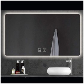 Resim DNR Mirror 80x120 Cm Buğu Yapmayan Dokunmatik Beyaz Ledli Dikdörtgen Banyo Aynası 