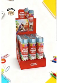 Resim Silka Teneke Kutuda 24 Renkli Kuru Boya 1 Adet Çok Renkli 