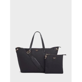 Resim Wanderer Siyah Naylon Seyahat ve Spor Çantası + Pouch 