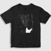 Resim Presmono Unisex Çocuk Siyah Young Johnny Depp T-Shirt 
