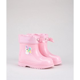 Resim Igor Bimbi Unicornio W10253 Pembe Yağmur Çizmesi Kauçuk Su Geçirmez Özellikli Kız Çocuk Ayakkabısı 