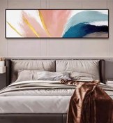 Resim Soyut Yatak Arkası El Yapımı Yağlı Boya Tablo 135x60cm 