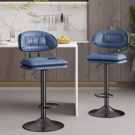 Resim 2’li Ergonomik Ayarlanabilir Bar Taburesi - Yeşil 