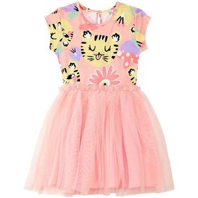 Resim Denokids Leo Flower Kız Çocuk Tüllü Elbise Pembe 