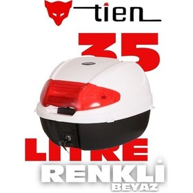 Resim Tien 35 Litre Beyaz Renkli Motorsiklet Çantası 