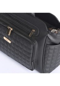 Resim M&y Juno Deri Anne Bebek Bakım Çantası 7281 Siyah 