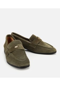 Resim Hotiç Kadın Süet Deri Haki Yumuşak Dokulu Klasik Loafer 01ayh312410a840 Yeşil 