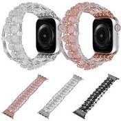 Resim Wondernest Watch Uyumlu Sones Serisi Saat Elmas Kordonlu İos Boncuklu Bileklik 9 45mm Oc 
