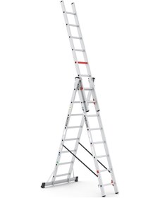 Resim Çağsan TS175 3x8 Basamaklı Triocombi Üç Parçalı Çok Amaçlı Merdiven 