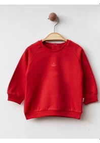 Resim Zekids Bebek Organik Kırmızı Sweat-16442 Kırmızı 