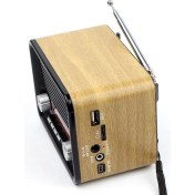 Resim Storemax Nostalji Radyo Nns NS-1537BT Şarjlı Fm Radyo Bluetooth USB Aux Tf 