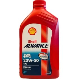 Resim Alkan MB Shell Yağ 20/50 Advance 4t Ax3 Mineral 1 L Motosiklet Yağı 