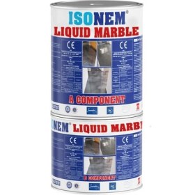 Resim Isonem Liquid Marble Tezgah ve Zemin Kaplaması 5 kg Set Pearl 