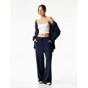 Resim Koton Oversize Yüksek Bel Cep Detaylı Geniş Paça Kadın Eşofman Altı 6WAK40125NK (6WAK40125NK) 