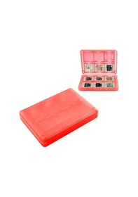 Resim Gateesat Nintendo 3ds Oyun Kartı Kutusu - 28 Li Taşınabilir Kırmızı Kılıf 